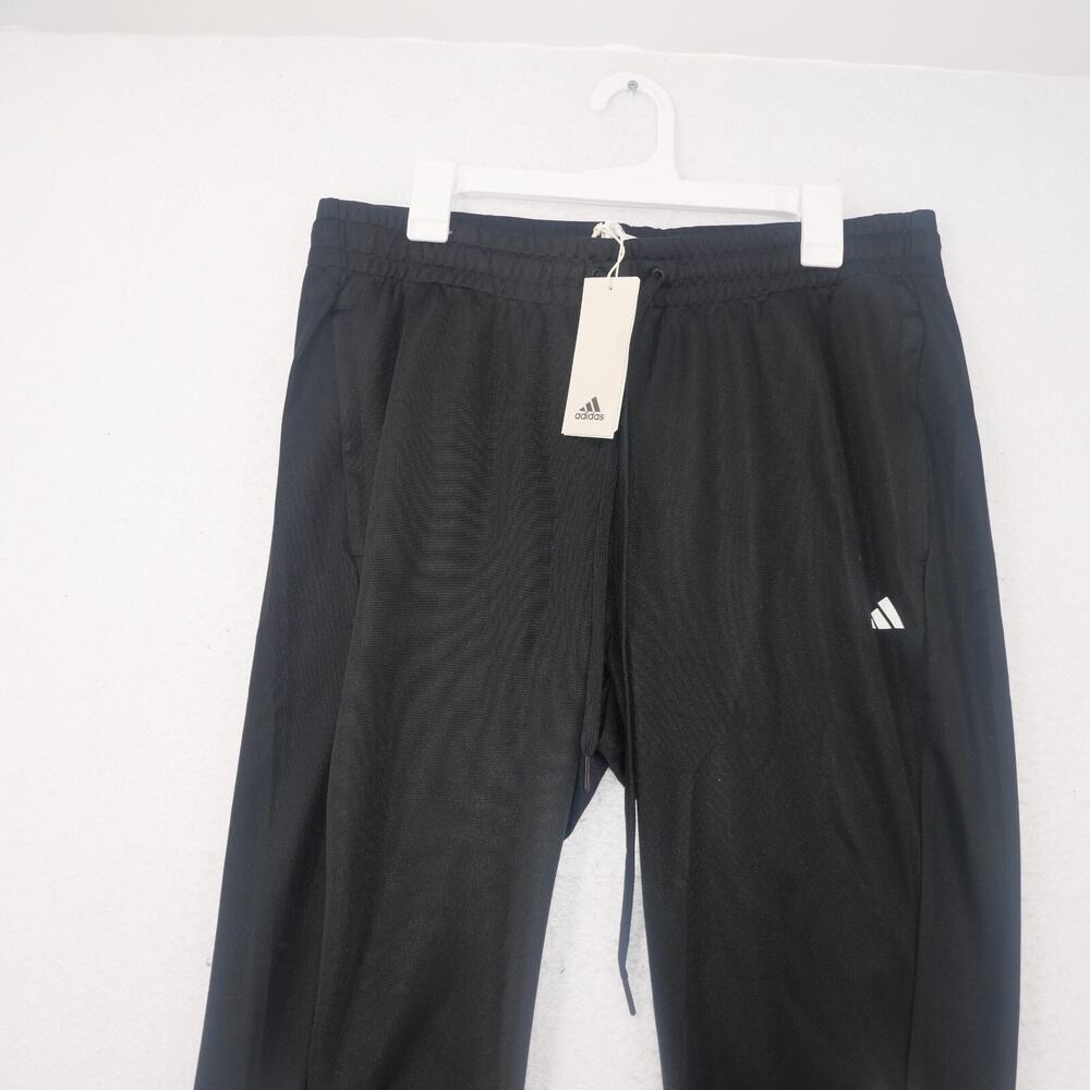 NEW adidas Women's 2X Sereno Pants Black White Stripe Track Pants with Pockets - Picture 4 of 12